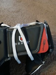 Century Brave Martial Arts Headgear L/XL Black White Red Sparring Head Guard