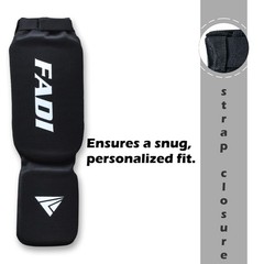 Fadi Shin Instep Guards MMA Muay Thai Kickboxing Sparring Training Pads Unisex