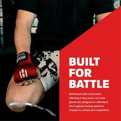 Padded Inner Gloves for Boxing, Kickboxing, Muay Thai, MMA Gel Hand Wraps