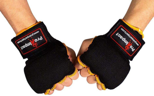 Pro Impact Padded Gloves Boxing MMA Kickboxing Muay Thai Knuckle Wrist Wrap XL