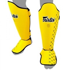 Fairtex SP5 Shin Guards Muay Thai Boxing MMA Kickboxing Martial Arts Yellow