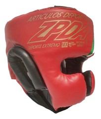 Boxing Red Headgear Head Guard Pro Sparring Face Protection Made In MEXICO