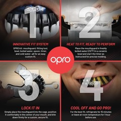 OPRO Instant Custom-Fit Mouthguard – Dentist Level Gum Adult (10+), Usa Gold