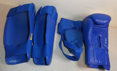 WESING boxing XL shin guards pads & cup & right hand glove/mitt MMA KARATE