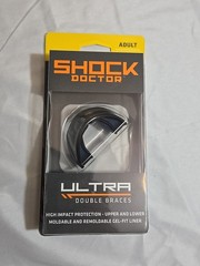 Shock Doctor Mouthguard Ultra Braces, ADULT 11+ (Black/Gray) Moldable
