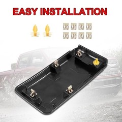 2Pcs F150 Front Bumper Guards Pads Cover Insert Cap Compatible with 18-20 F-150
