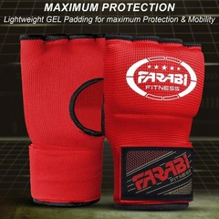 Hybrid Weight Lifting Hand Wraps Gel Inner Gloves for MMA Muay Thai Fitness