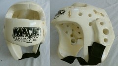 White Macho Adult  Head Gear M/L  – Mixed Martial Arts, Boxing, Tae Kwon Do etc.