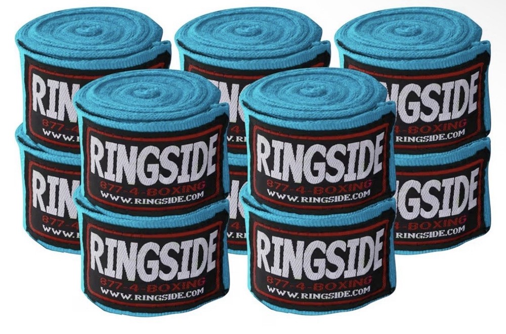 Ringside Mexican Style Boxing Hand Wraps 5 Pairs Pack Electric Blue 180