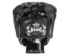 Top King Boxing Sparring Helmet TKHGEC-LV “EXTRA COVERAGE” Black