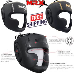 Headgear MMA Muay Thai Head Gear for Sparring Grappling Martial Arts Kickboxing
