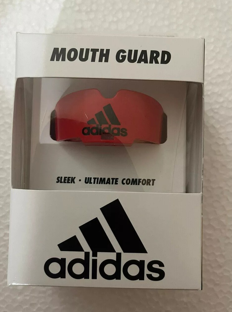 Adidas Red Mouth Guard One Size Fits All Tether Included New in Box