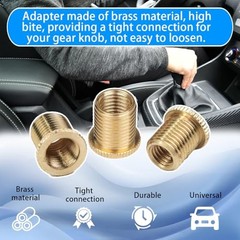Shift Knob Thread Adapters Universal M8 X 1.25, M10 X 1.25, M10 X 1.5 Fit for