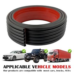 6.56Ft Car Rear Bumper Protector Guard,6-Hole Car Bumper Protector Provides