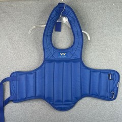 Wesing Martial Arts Boxing Chest Protector MMA Sanda Chest Guard Blue Small
