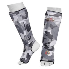 DEFY Shin Instep Foam Padded Shin Guard Shin Support MMA Protector White Camo