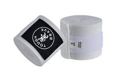 Tough Brave 4-Pack Boxing / MMA Hand Wraps – 5 m Elastic Cotton Wrist & Knuckle