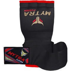 Mytra Fusion Inner Gloves for Boxing, MMA, Muay Thai – Large-X-Large, Black