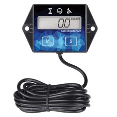 Runleader Digital Hour Meter Tachometer for Lawn Mower Tractor Generator ATV