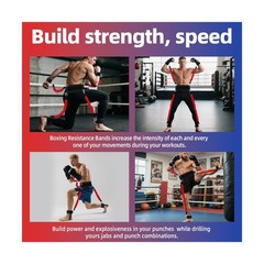Boxing Resistance Bands Set for Boxing MMA Martial Arts Trainin… FAST USA SHIP