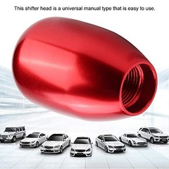 Weighted Metal Shift Knob (157g) 6-Speed Universal Manual for Real Car & Red