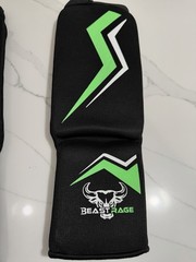 Beast Rage Shin Guards For Kickboxing, MMA, Martial Arts Size: S/M
