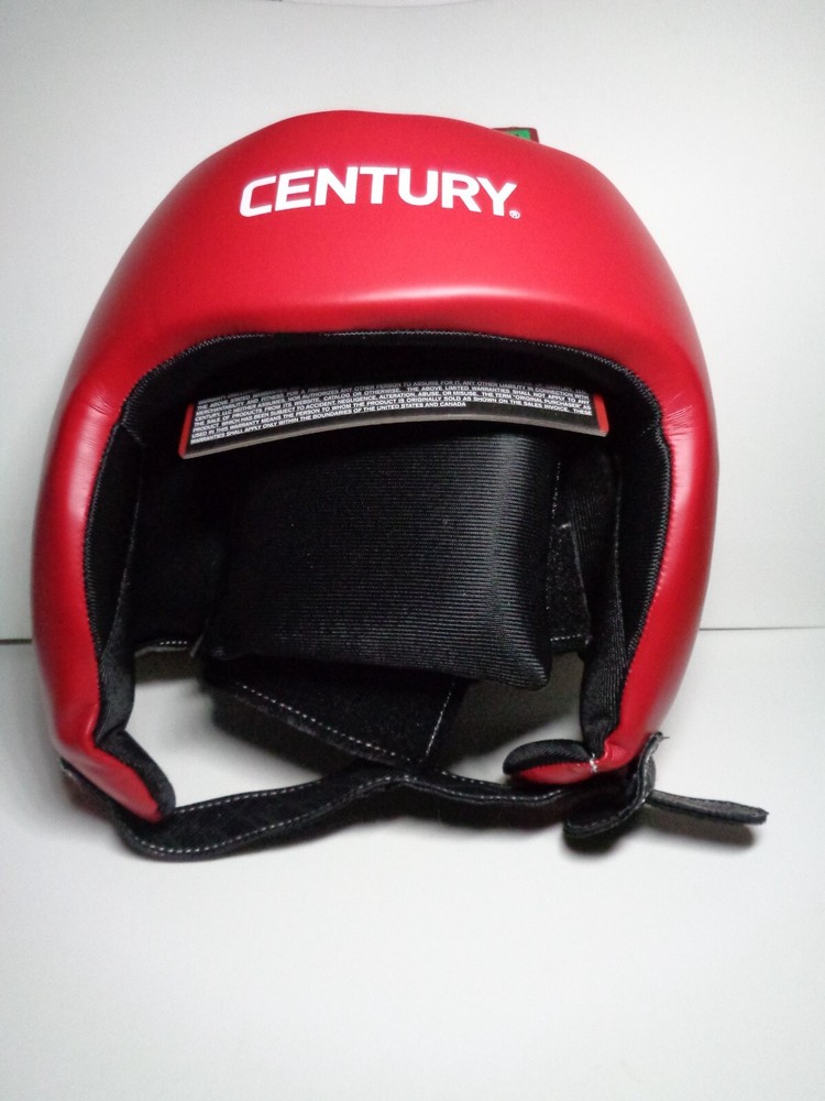 Boxing Karate BRAVE CENTURY open face headgear red/black S/M Advanced Foam Core