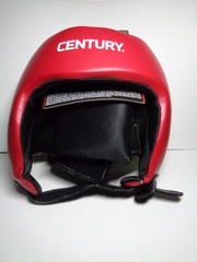 Boxing Karate BRAVE CENTURY open face headgear red/black S/M Advanced Foam Core