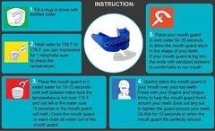 Double Mouth Guard Gum Shield Teeth Protector Boil Bit Football, Boxing, Rugby