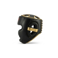 MUFASA INTERNATIONAL Cowhide Leather Boxing Headguard Sparring Kickboxing Gear