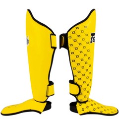 Fairtex SP5 Shin Guards Muay Thai Boxing MMA Kickboxing Martial Arts Yellow