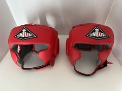 2 Century Brave Open-Faced Headgear Advanced Foam Core RED Large/XLarge preowned