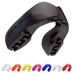 SAFEJAWZ Mouth Guard, Slim Fit Mouthguard for Adults Adult (12+ Years), Black