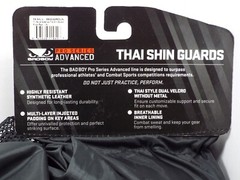 Brand New BADBOY THAI SHIN GUARDS – Pro Series Advanced – Red/Black – Size LXL