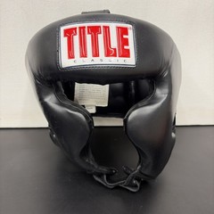 Title Boxing Leather Training Sparring Headgear Youth Size