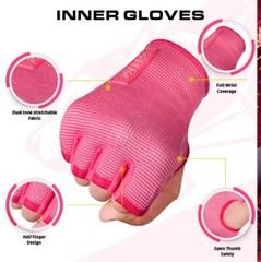 Compression Sleeves Boxing Hand Wraps Elastic Quick Wraps Fist Protection Pink