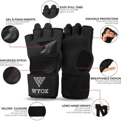Boxing Hand Wraps by WYOX, Inner Boxing Wrist Wraps, Fist Protection Boxing Wrap