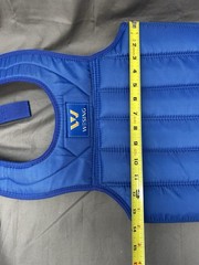 Wesing Martial Arts Boxing Chest Protector MMA Sanda Chest Guard Blue Small