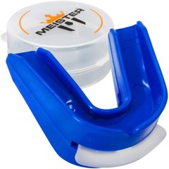 BLUE DOUBLE MOUTH GUARD w/ CASE – Meister MMA Gum Shield Boxing CUSTOM MOLDABLE
