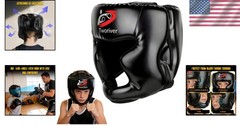 Adjustable Leather Boxing Headgear for Adults & Kids – Ultimate Safety Gear