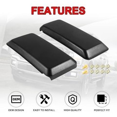 2Pcs F150 Front Bumper Guards Pads Cover Insert Cap Compatible with 18-20 F-150