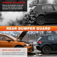 Hitch Step for 2″ Receiver, Universal Rear 450LBS/15.9″ Length Rounded corner
