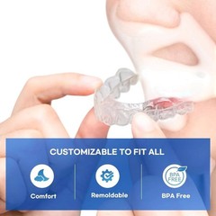 (12-Pack) Versatile Mouth Guards Teeth Grinding, Sports & Whitening Custom Fit