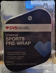 CVS Universal Sports Pre-Wrap 4 Colors Black Green Blue Pink
