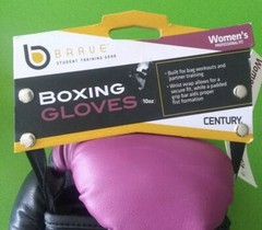 Century® BRAVE™ Women’s Boxing Gloves 10 oz c147016P Black with Pink