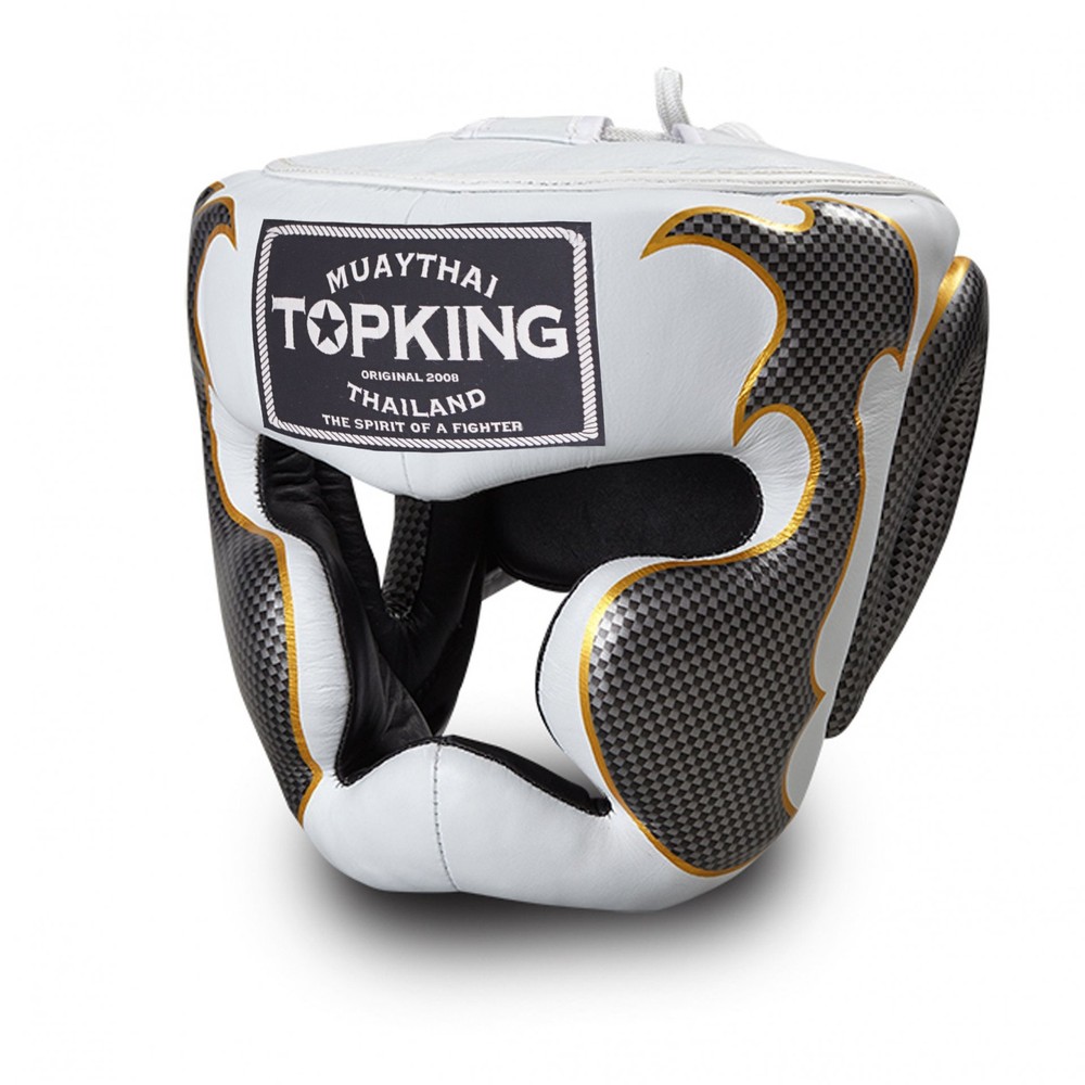 Top King Boxing Sparring Helmet TKHGEM-01SV Empower Creativity White/Silver