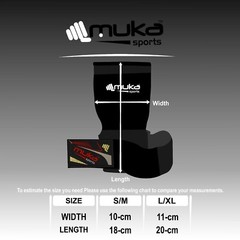 Muka Gel Padded Inner Gloves Hand Wraps MMA Muay Thai Boxing Fight(Pair)