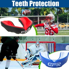 Gel Gum Mouth Guard Shield Case Teeth Grinding Boxing MMA Sports Mouth Piece @