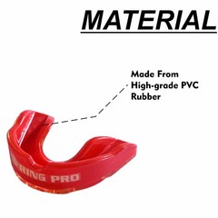 Ring Pro Boxing Mouthguard Boil & Bite Red MMA Football Adult Teeth Guard
