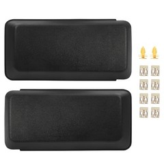 2Pcs F150 Front Bumper Guards Pads Cover Insert Cap Compatible with 18-20 F-150